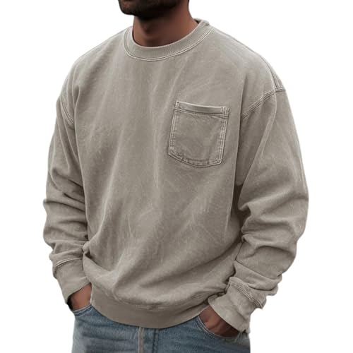 Men's Sweatshirts Casual Pullover Sweatshirts with...