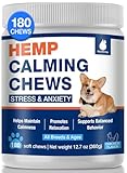 MaxHemp Calming Chews for Dogs - Advanced Hemp Dog Calming Chews- Anxiety Relief Treats for Composure, Separation, Barking, Thunderstorms, Stress Relief - Hiр and Jоint Supplement -180 Soft Treats