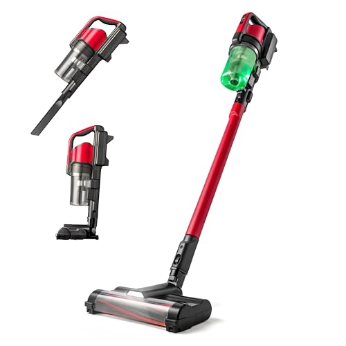 IRIS LIVING Cordless Vacuum Cleaner, 11-inch Powerhead, Self-Standing Design, Fast Charging...