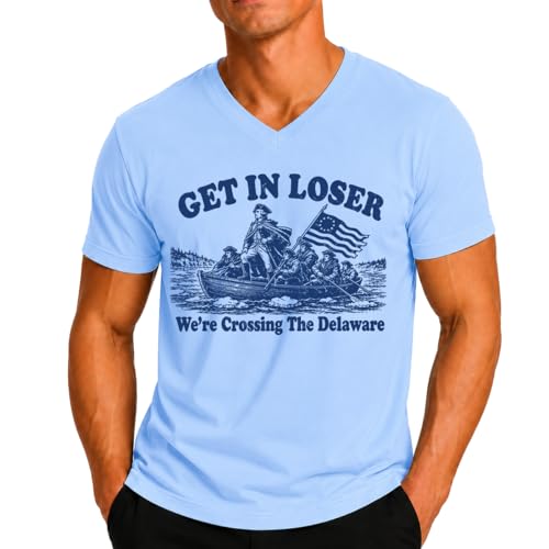 Get in Loser We're Crossing The Delaware Shirt 4th of July T-Shirt for Women Men