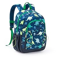 mommore Kids Backpack for Kindergarten Water Resistant Preschool Backpack Dinosaur Boys Bookbag Age 3-6