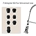 Spring Pull Down Kitchen Faucet Head Replacement for Kitchen Faucet, 3-Modes & 7 Adapters Brushed Nickel Finished