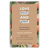 Love Beauty And Planet Majestic Exfoliation Bar Soap Shea Butter & Sandalwood, 7 oz, Pack of 3