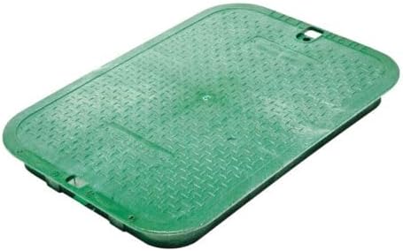 Replacement For Compatible With NDS 117C Polyolefin Green Jumbo Valve Box Overlapping Cover 13 x 20 in.