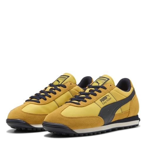PUMA Tenis unisex Easy Rider Vintage, Amarillo y azul marino, 43 EU