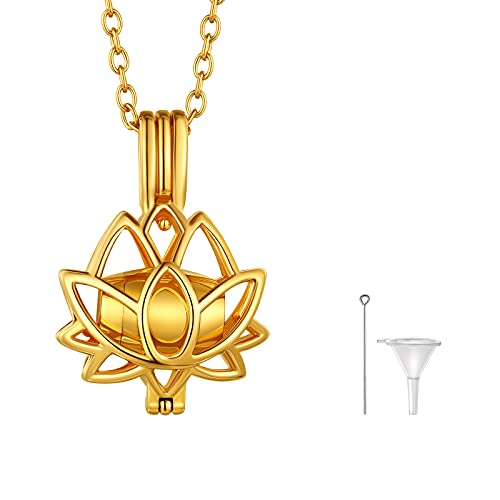 FindChic Personalized Urn Necklaces for Ashes Vertical Bar/Moon Cat/Sand Clock/Dog Claw Pendant Stainless Steel/18K Gold Plated/Black Waterproof Keepsake Cremation Jewelry with Funnel, with