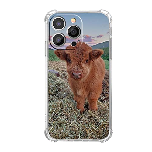 Coque iPhone 13 Pro antichoc motif vache Highland pampa mignon