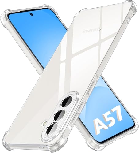 Image of Lustree Samsung Galaxy A57 5G Back Cover| Clear + TPU Case with 4 Corner Air Cushion Protection & Camera Protection | Slim& Stylus Cover for Samsung A57 5G