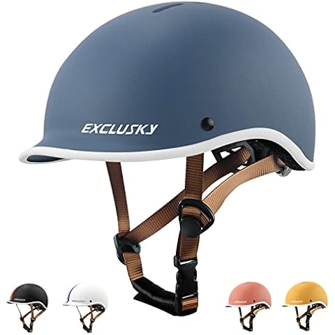 Exclusky Kids Bike Helmet Childs Boys Girls Helmet Age 5-13 Years Multi-Sports Lightweight Adjustable Childrens Bicycle Cycle Helmet Kids Scooter Skateboard Skate Helmet 51-57cm Cover