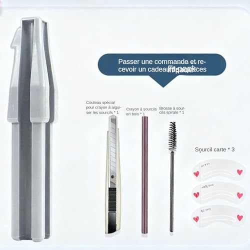 Afilador de lápices cosméticos y accesorios de maquillaje para cejas 5