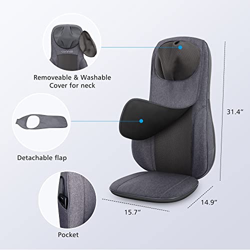 Comfier CF-2113 Neck Back Massager With Heat, Height Adjustable Chair Massager Seat Cushion thumb #6