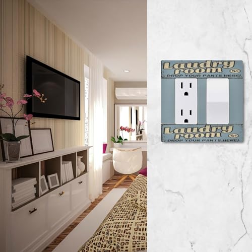 Placa de pared de 3 cuadrillas que oculta cables e imperfecciones en cuarto de lavandería 6