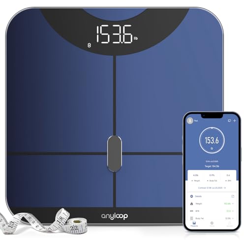 Smart Scale for Body Weight and Fat Percentage, Accurate Weight Scale Bathroom Scale Large LED Display Body Fat Scale, Digital Scale Weighing Scales Bluetooth 400lb