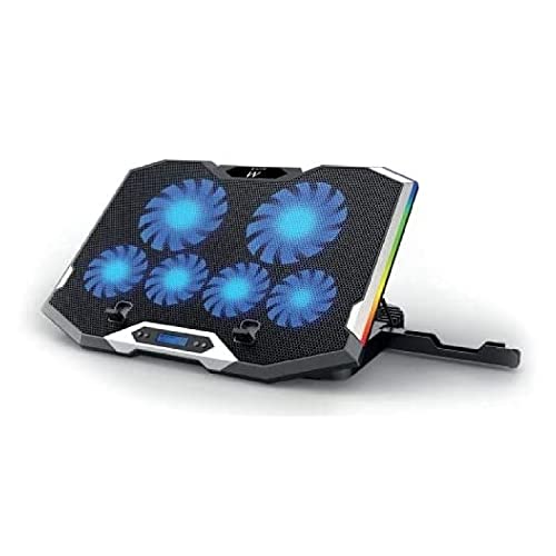 Support pour ordinateur portable contre la surchauffe avec 6 ventilateurs réglables