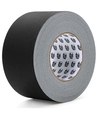 Bates Gaffers Tape - 3 Inch x 60 Yards, Black Gaffer Tape for Electrical Cords and Cables