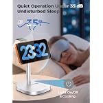 havit 3 in 1 Wireless Charger, Qi2.2 Certified 25W Magnetic Charging Station with Active Cooling for iPhone 17/16/15/14/13/12, Apple Watch & AirPods, 45W Adapter Included, Silver - Image 6