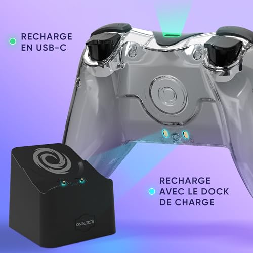 Manette Switch sans fil avec dock de charge et macro pour PC Android - 4