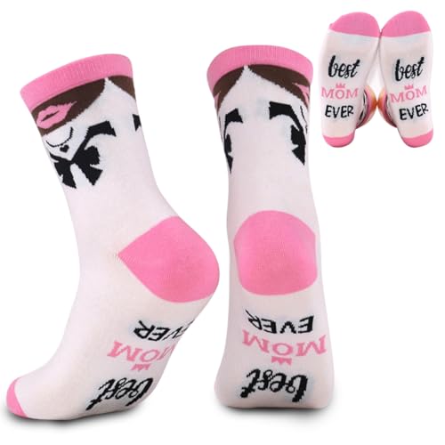 PYEUIFT Regalos para Madres Navidad Calcetines Mujer Divertidos 39-42 Regalo Madre Cumpleaños Regalos Originales para Madres Primerizas Regalos para Mujer Regalos Dia De La Madre Regalo Mama Navidad(2
