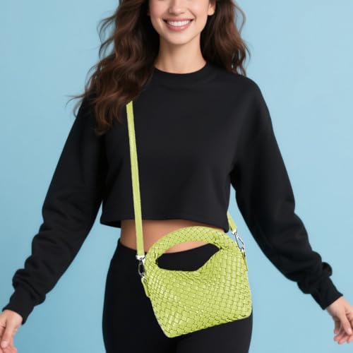 Bolso bandolera tejido pequeño para mujer miniatura 3