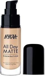 Nykaa All Day Matte Long Wear Liquid Foundation For Normal To Combination Skin - Sand 07