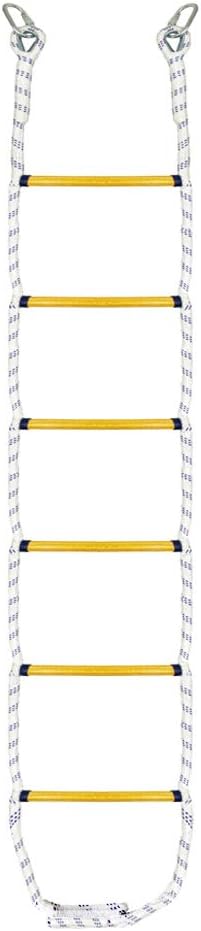 7.2ft Climbing Rope Ladder for Kids and Adults - Sturdy Playground Ninja Ladder for Tree House Swingset Outdoor Indoor Play Set