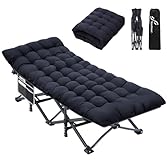 Sportneer Camp Beds for Adults with 1.5" Thick Mattress, Camping Bed 74 * 28" Extra Wide Support 450lbs for AdultsTravel Fishing Picnic Outdoor