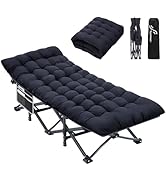 Sportneer Camping Cot, Folding Camping Cots for Adults with Cushion Portable Folding Bed Sleeping...