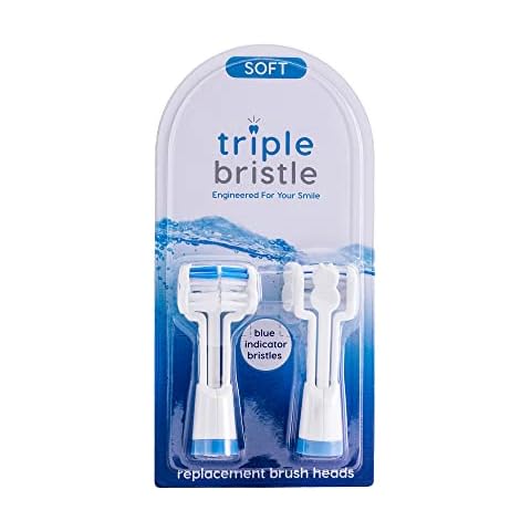 Triple Bristle Cabezales de cepillo de repuesto con cerdas reveladoras Cover