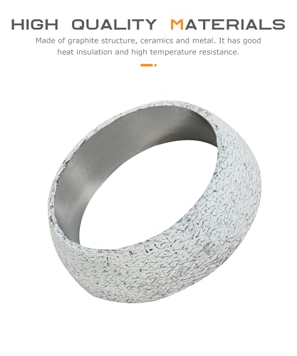 Image of SCUARI Exhaust Manifold Gasket,Car Accessories Exhaust Donut Gasket Muffler Ring,Prevent Leaking Between Exhaust Manifold and Exhaust Pipe,Suitable for Most Car Exhaust Pipes (48MM)