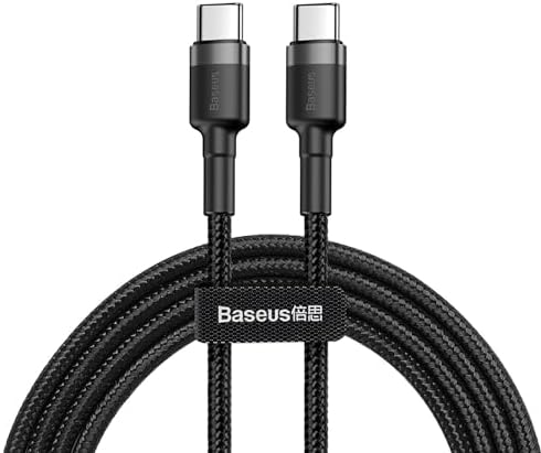 Baseus Cafule PD2.0 60W Flash Charge Tipo-C 1m - Cinza