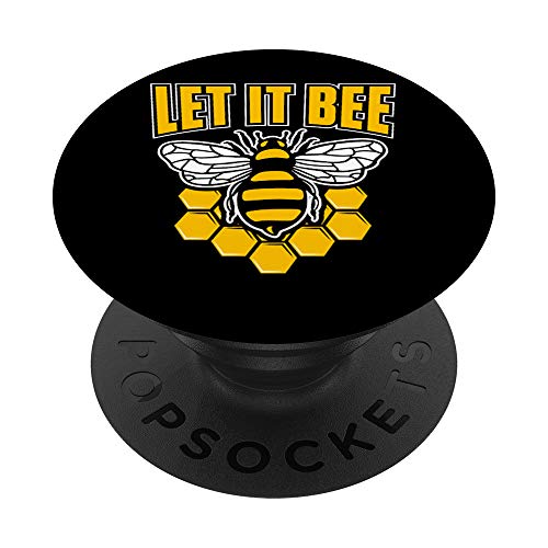 Let It Bee Funny Bee PopSockets Supporto e Impugnatura per Smartphone e Tablet