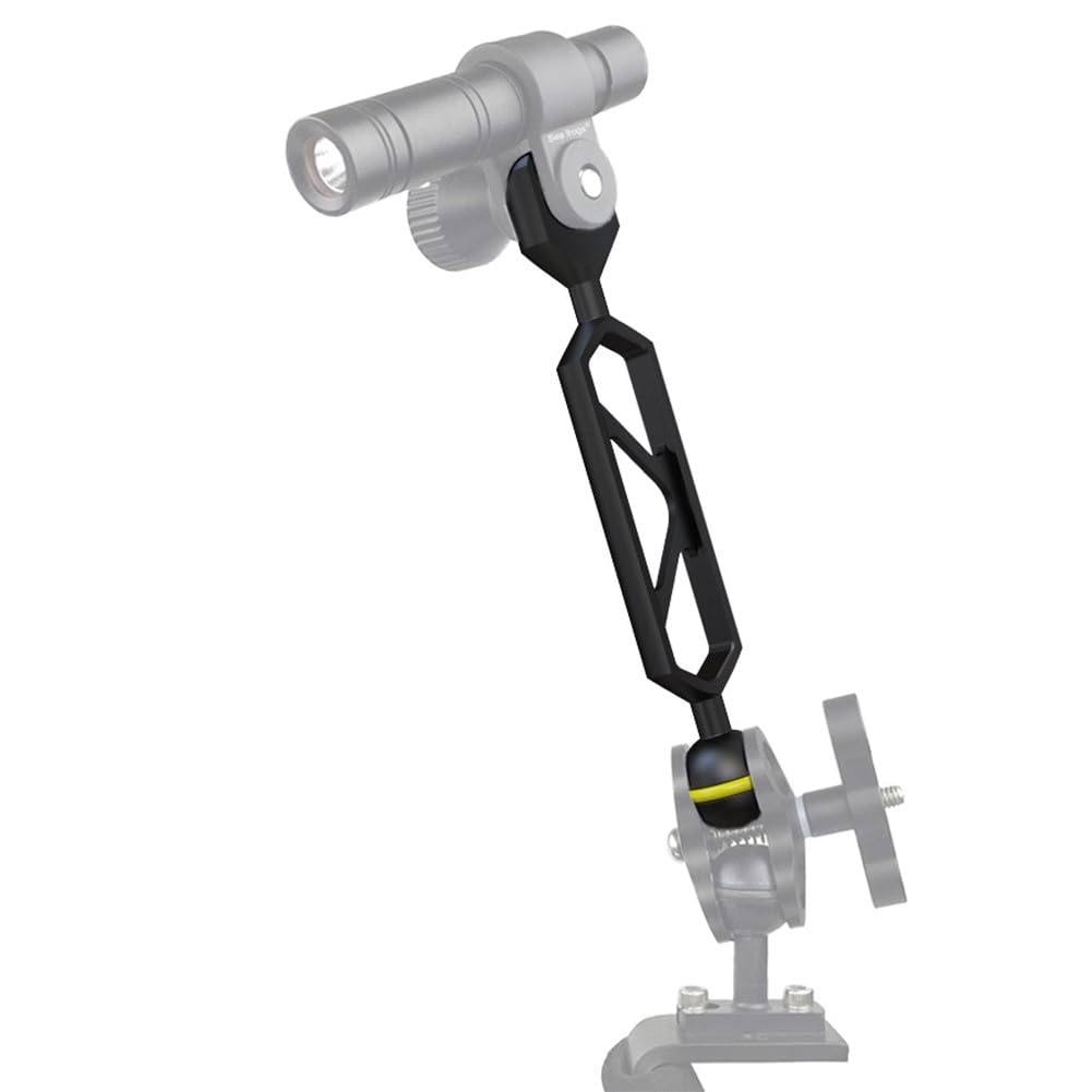 Poste de luz subacuático para fotografía, soporte para linterna de buceo con cabeza de bola, soporte de cámara de aleación de aluminio para esnórquel, 6/8 pulgadas