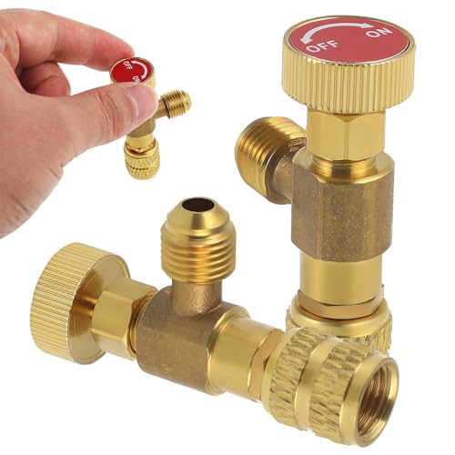 Válvulas de seguridad para aire acondicionado Beaupretty con interfaz de latón 5/16 2