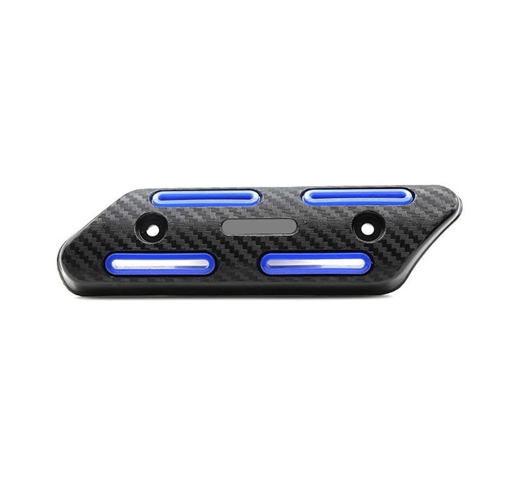 Exhaust Pipe Protector Motorcycle Exhaust Heat Insulation Protector Motorbike Universal Anti-scalding Guard Exhaust Heat Insulation Guard(Blue)