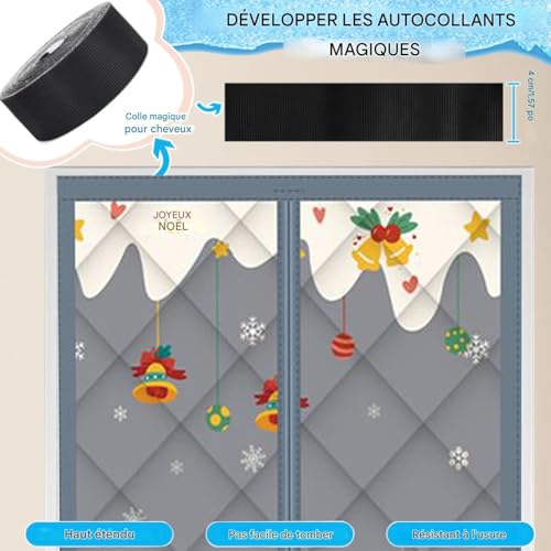 Rideaux de porte isolants magnétiques pour protection extérieure
