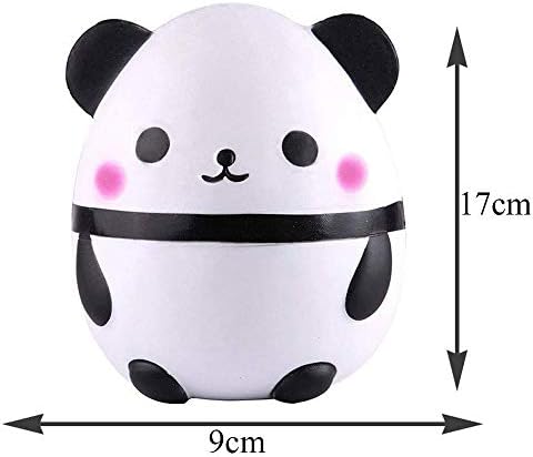 Anboor Squishies Panda Egg Jumbo Squishy Slow Rising Squeeze Toys Scented Kawaii Squishies Animal Toy for Kids Adults 1 Pcs (White)