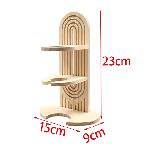 Soporte para animales pequeños con estante de altura ajustable y dispensador portátil estilo C 4