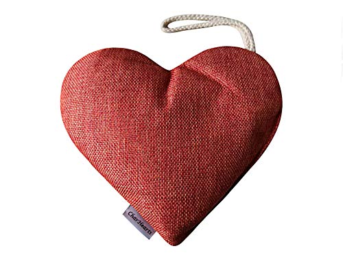 CharHearts Activated Charcoal Air Purifying Bag Pack of 4, 200g Natural Air Freshener and Odor Absorber, Heart Shaped Room Deodorizer For Home, Office, Bathroom, Pets, Car, Closet, Shoes