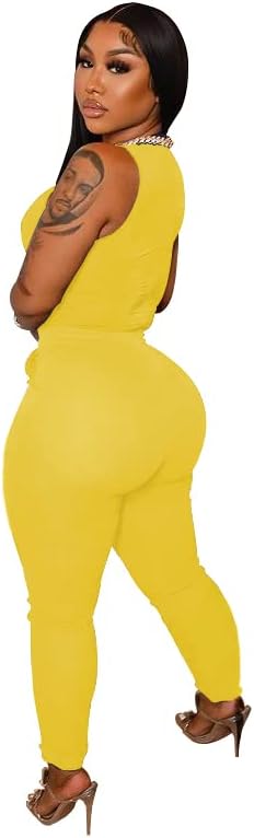 TOPSRANI Womens Two Piece Outfits Bodycon Tracksuit Sweatsuits Solid Jogger Biker Workout Gym Lounge Short Sleeve Pant Sets - Image 3