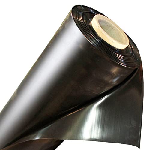 Revestimiento de goma para estanque de 0,3 mm de grosor, precortado, revestimiento de plástico para estanques acuáticos, estanques koi, fuentes de arroyos (color: negro, tamaño: 9 x 9 m)