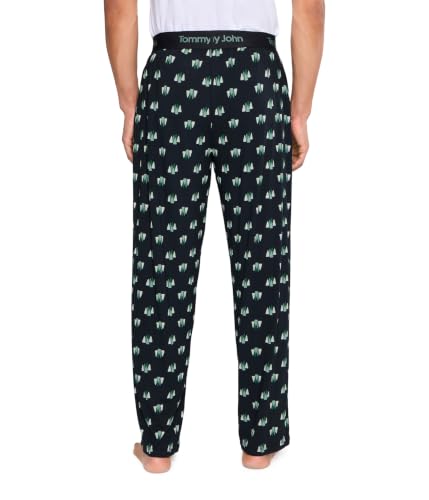 Image of Tommy John Men's Second Skin Pajama Pants - Comfortable Soft Sleep & Lounge Bottoms for Men