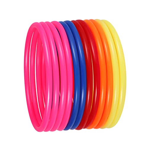 ifundom Carnival Toss Ring Game 32pcs Plastic Rings Boys and Girls Educational Toy Outdoor Activity Random