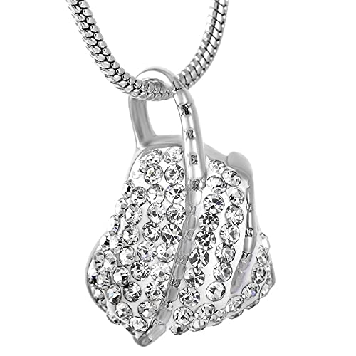 Urne pendentif cœur en cristal pour garder les cendres tout près du cœur