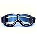 Produktbild Yopria Fliegerbrille Herren, Motocross Brille Vintage Sonnenbrillen Damen MTB Brille im Freien Rennfahrer-Motorrad Flieger Pilot Stil Cruiser Steampunk Brillen Downhill Brille Schwarz