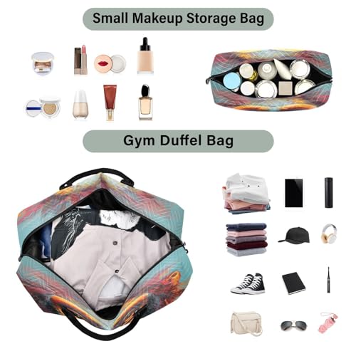 Kigai Gorilla Portrait Duffle Bag Versatile Travel Duffel for Men and Women, Carry On for Weekend or Overnight Stay4