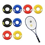 Tennis Dämpfer,8 Stück Tennisschläger Stoßdämpfer,Silikon Dämpfer Tennisschläger Zubehör Kinder,Tennis-Vibrationsdämpfer,Lustige Silikon Tennissaitendämpfer,Tennis-Stopper Head für Badmintonschläger