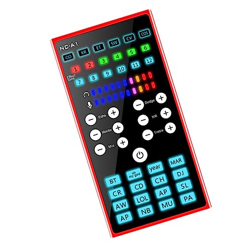 1Pc Portable Voice Changing Device with Intelligent Noise Reduction Compact Audio Mixer for Live Streaming Recording Compatibility for Mobile