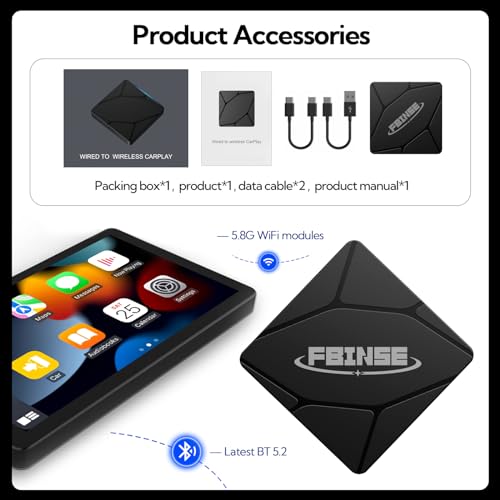 Image of Wireless Carplay Adapter, Wireless CarPlay Dongle, Only Support Car with OEM Wired CarPlay.