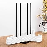 aleawol Black Iron Hanger Stacker 30cm High, Large Capacity Clothes Storage Organiser, Coat Hanger Storage Box Tidy for Organizing the Hangers Space Saving
