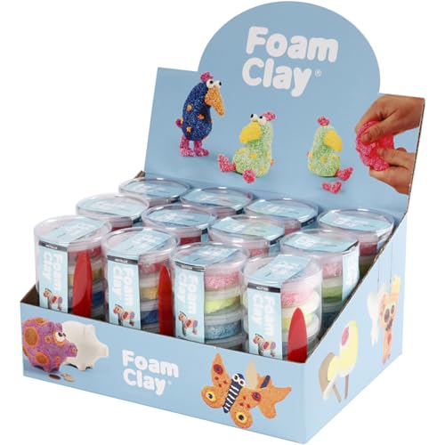 Foam Clay Modelling Clay, Glitter coloursmetallic Colours, One Size